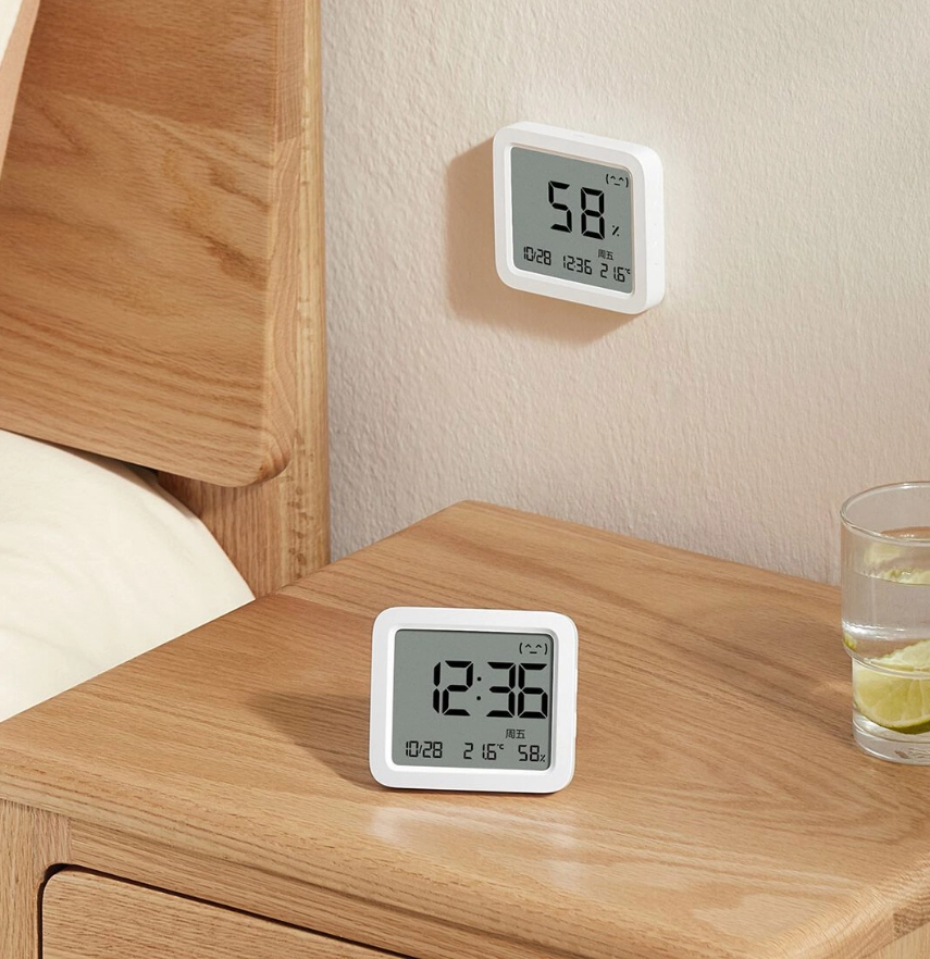 Nhiệt ẩm kế/ Đồng hồ theo dõi độ ẩm và nhiệt độ Xiaomi Mijia 3 MJWSD05MMC